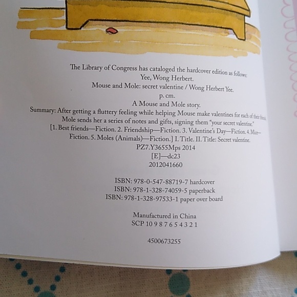 Mouse Mole Secret Valentine Level Reader Children's Picture Book Homeschool - Picture 4 of 6